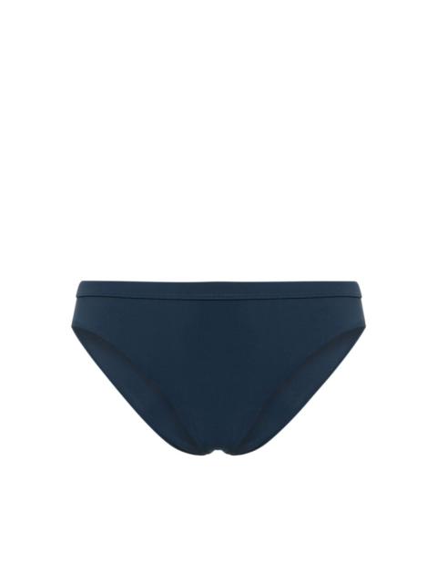 elasticated-waistband bikini bottom