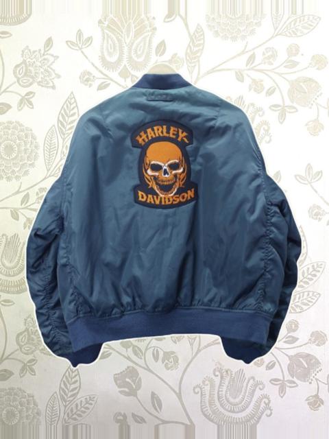 Other Designers Harley Davidson × Vintage - Vintage M Bomber Thrashed Custom Patch Harley Davidson