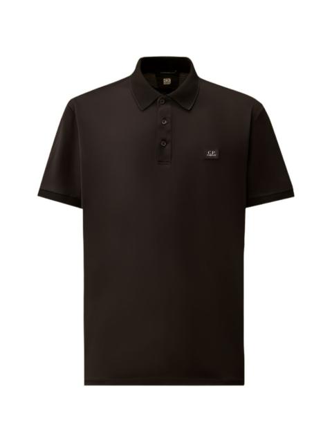 C.P. Company logo-patch polo shirt
