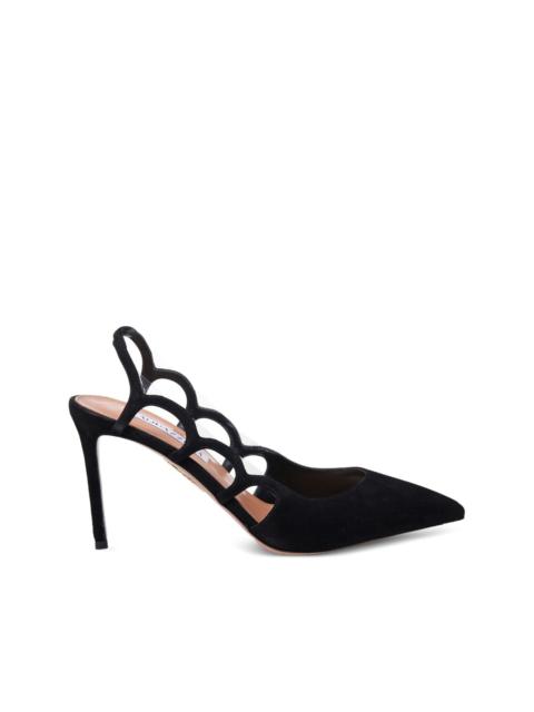AQUAZZURA slingback cut-out pumps