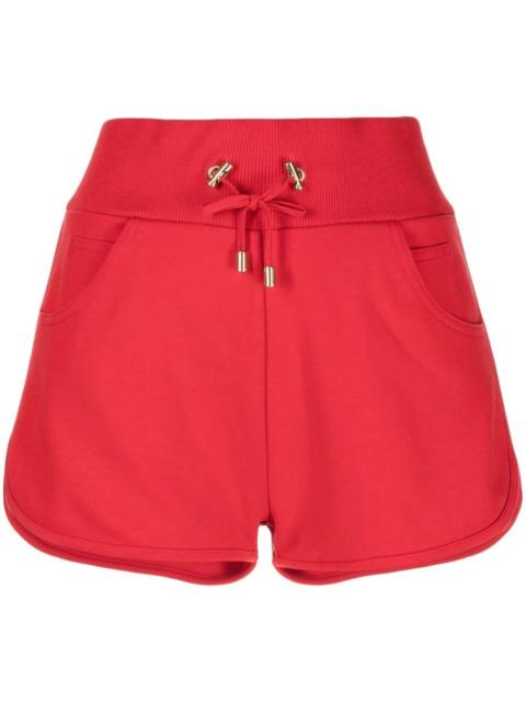 contrast-pocket drawstring shorts