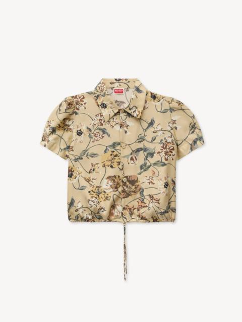 KENZO 'KENZO Wildflower' puffy sleeves blouse in silk