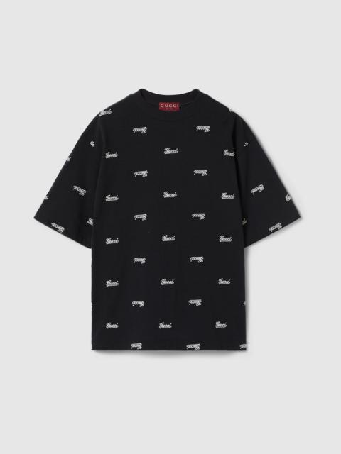 GUCCI Cotton jersey T-shirt with embroidery