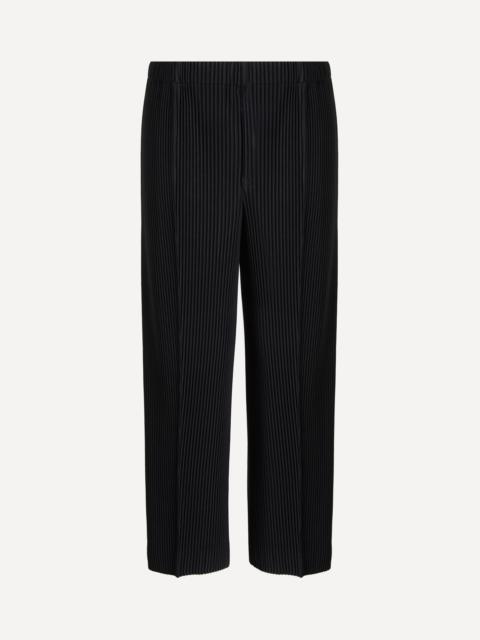 ISSEY MIYAKE MC JANUARY Black Pleated Straight-Leg Trousers