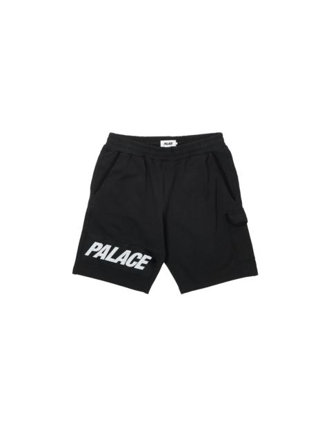 PALACE GIANT WOVEN LABEL SHORTS BLACK