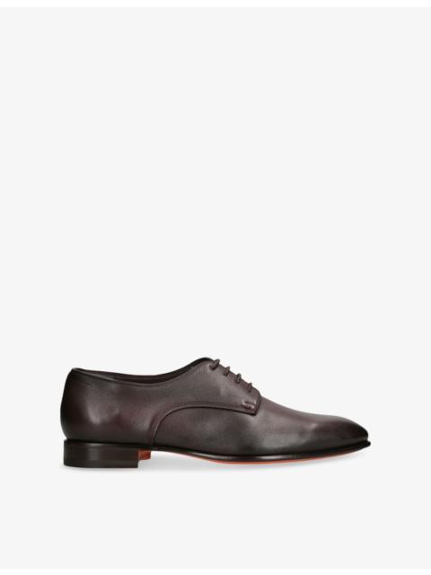 Santoni Adrian Blake Leather Derby Shoes