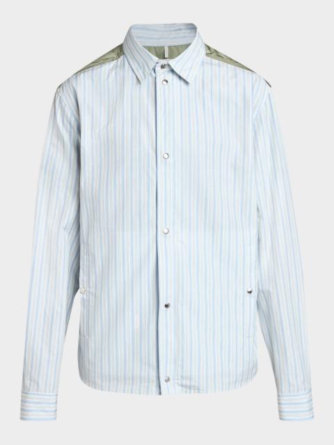 Moncler Men's Mixed-Media Shirt Jacket