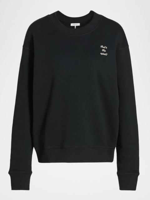 rag & bone That's The Spirit Crewneck Sweatshirt