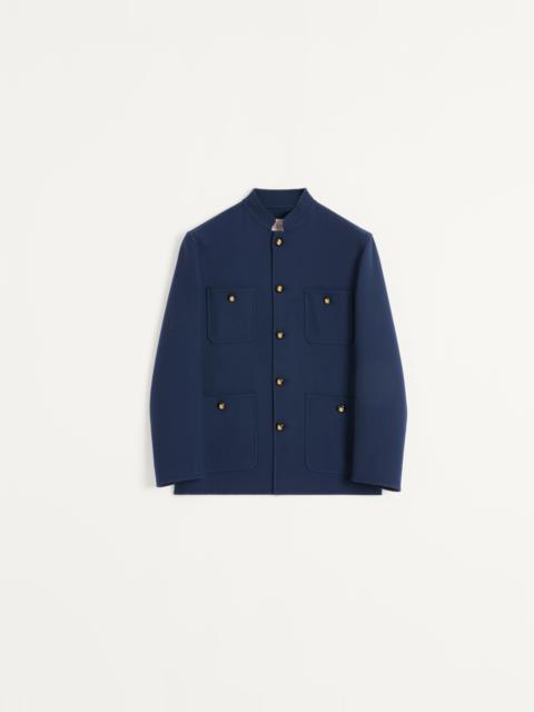 Valentino DOUBLE WOOL JACKET WITH MANDARIN COLLAR