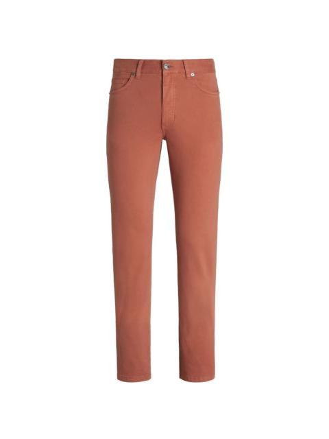 stretch-cotton slim-fit jeans