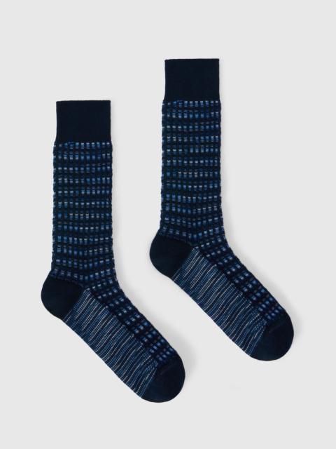 Missoni Mid-length cotton-blend socks with check pattern