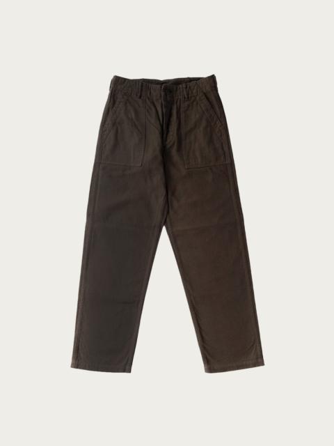 orSlow Brushed Flannel US Army Fatigue Pants - Coffee Brown