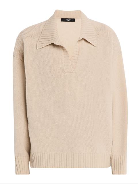 WEEKEND Max Mara Agre Virgin Wool Polo Sweater