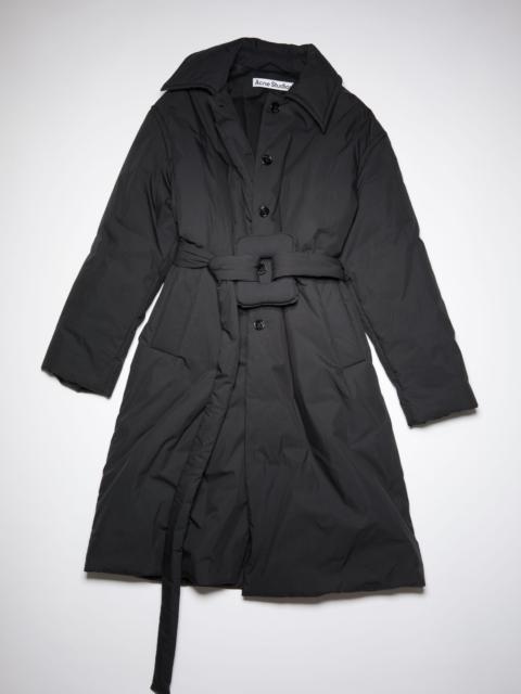 Acne Studios Belted padded coat - Black