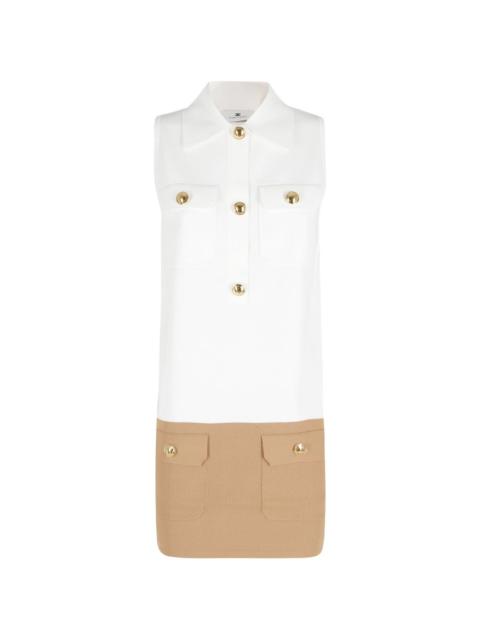 ELISABETTA FRANCHI pocket collared shirtdress