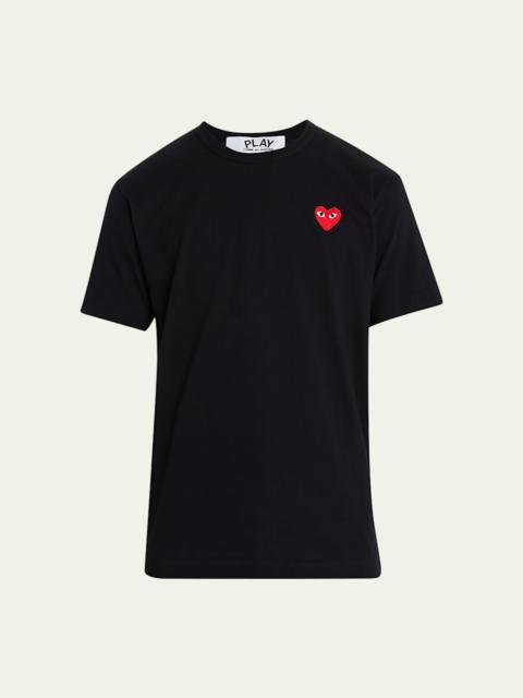Comme Des Garçons Men's Cotton Jersey Heart T-Shirt