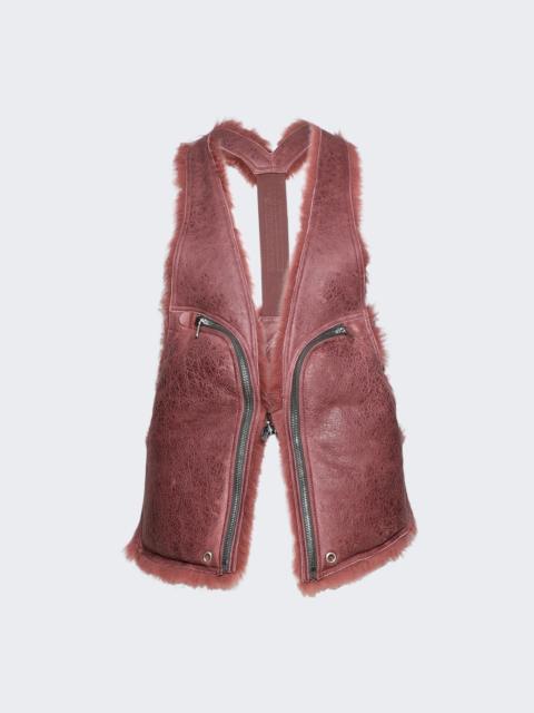 Rick Owens Bauhaus Vest Rosewood