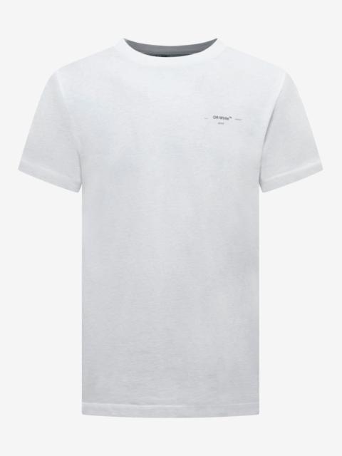 White Off-White Logo Print T-Shirt