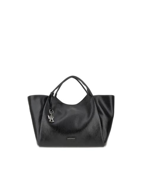 EMPORIO ARMANI large charm-detail shoulder bag