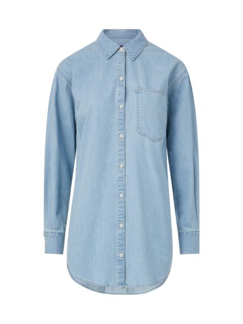 VERONICA BEARD MAYA CHAMBRAY BUTTON-DOWN SHIRT