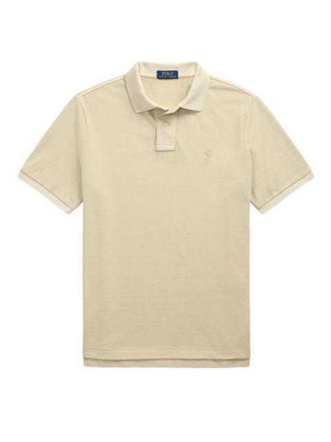 Polo Ralph Lauren Men's Classic-Fit Mineral-Dyed Mesh Polo Shirt - Natural