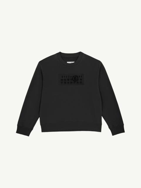 Rasterized Print Jersey Sweatshirt