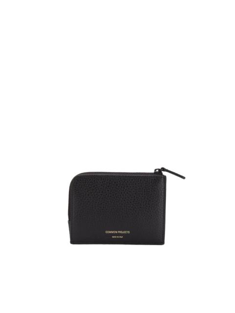 Common Projects logo zipped wallet