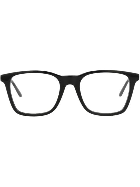 Alexander McQueen Alexander McQueen Square-Frame Acetate Optical Frames Black Silver Transparent (AM0324O-30010866-001