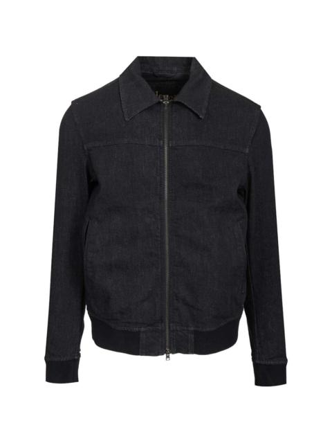 Herno zip stretch denim jacket