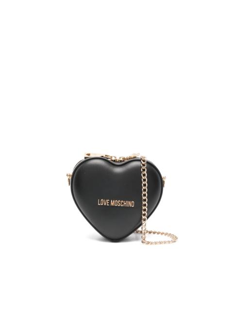 Moschino heart-shape chain-strap cross body bag
