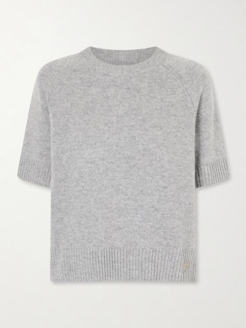 ANINE BING Jackson Logo-embellished Cashmere Sweater