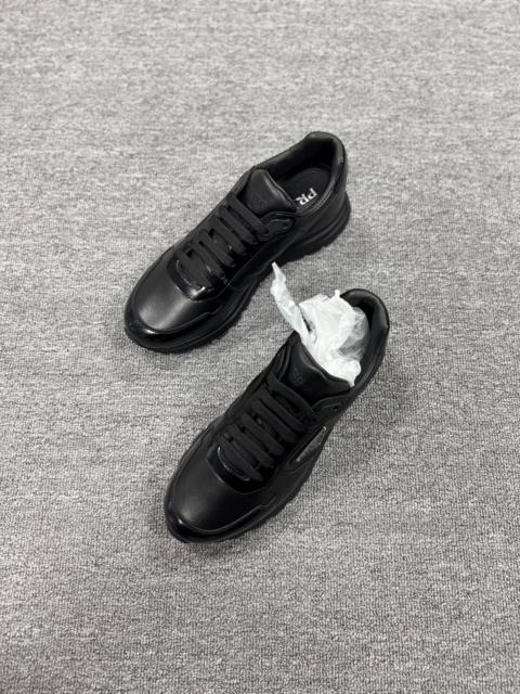 Prada Prada Triangle Logo Black Loafers