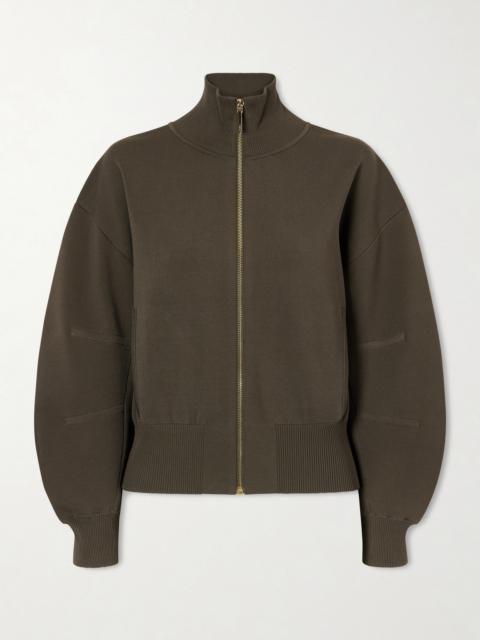 JOSEPH Sable Milano-knit Bomber Jacket