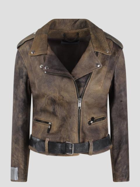Golden Goose Chiodo leather jacket