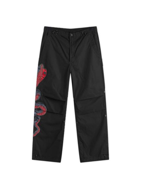 MAHARISHI Maharishi Ying Yang Cobro Embroidered Loose Snopants