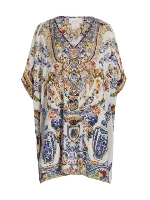 CAMILLA Women's The Potter Embellished Printed Silk Caftan - The Pottery Parlour