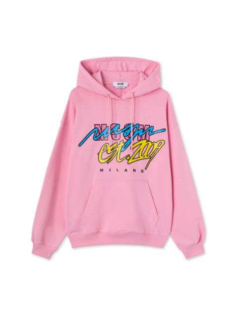 MSGM Hooded sweatshirt with "Street style" graphic