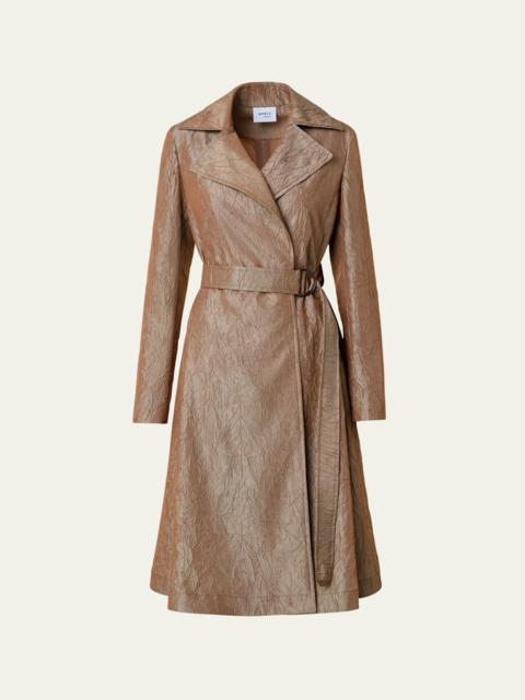 AKRIS Water-Repellent Double-Breast Belted Coat
