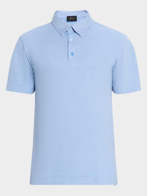 Brioni Men's Jersey Pique Polo Shirt