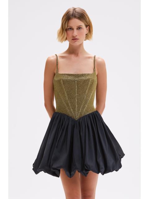 PatBO GOLDEN WEAVE MINI DRESS