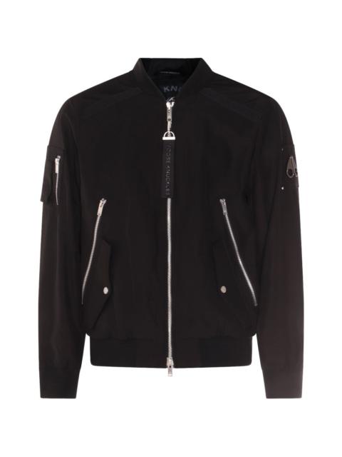 MOOSE KNUCKLES logo-detail bomber jacket