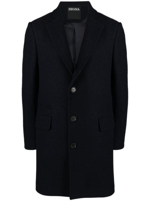 brushed wool coat