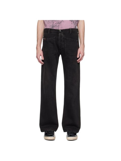 Diesel Black Bootcut D-Moorix 09j96 Jeans