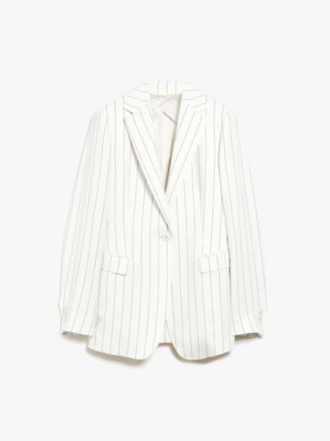 Max Mara DOTTO Linen and cotton blazer