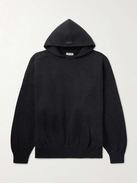 Fear of God Logo-Appliquéd Merino Wool Hoodie