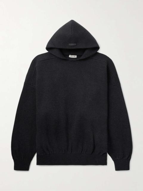 Logo-Appliquéd Merino Wool Hoodie