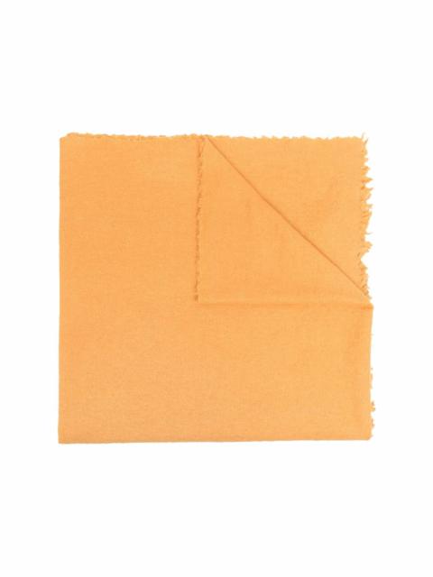 Faliero Sarti cashmere-blend frayed-edge scarf