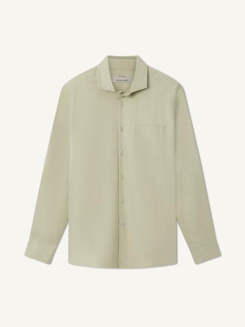 FRESCOBOL CARIOCA EMILIO HERRINGBONE DENIM SHIRT