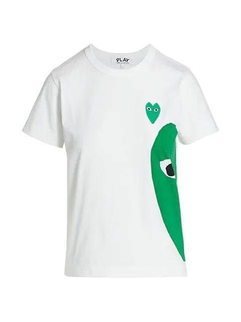 Comme des Garçons PLAY 하트패치 티셔츠