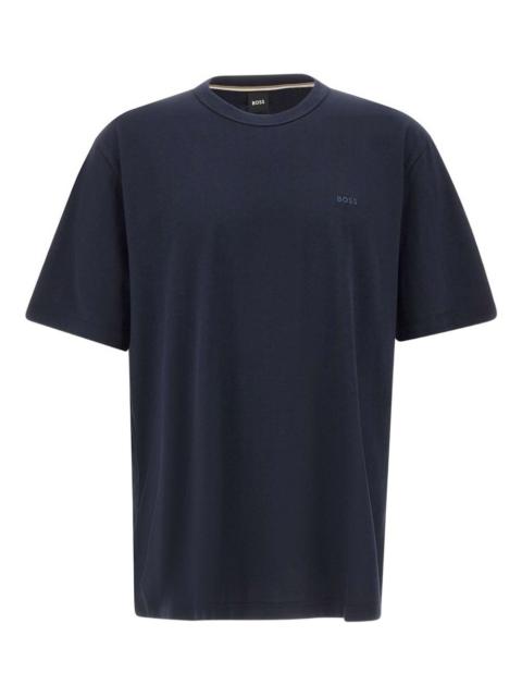 BOSS crew neck embroidered T-shirt